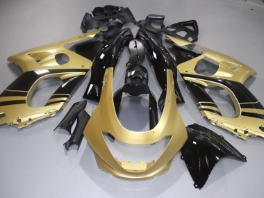 Glänzend Gold & Schwarz 1998-2007 Yamaha YZF600 Motorrad Verkleidung