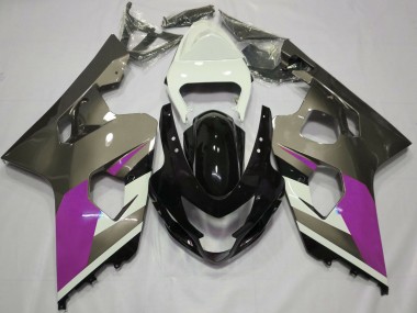 Glänzend Grau 2004-2005 Suzuki GSXR 600-750 Motorrad Verkleidung