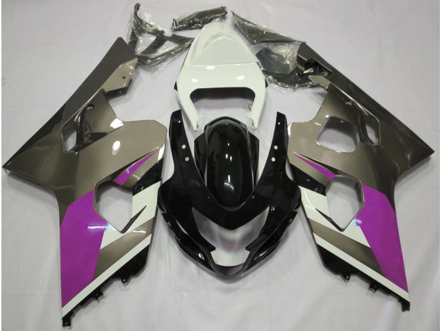 Glänzend Grau 2004-2005 Suzuki GSXR 600-750 Motorrad Verkleidung Glänzend Grau 2004-2005 Suzuki GSXR 600-750 Motorrad Verkleidung