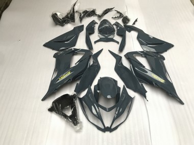 Glänzend Grau 2013-2018 Kawasaki ZX6R Motorrad Verkleidung