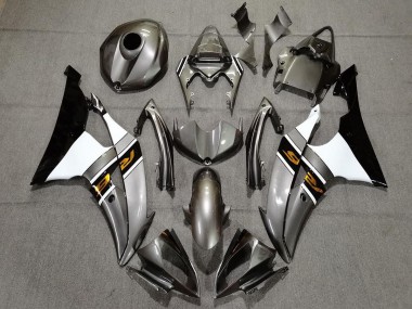 Glänzend Grau & Bronze 2008-2016 Yamaha R6 Motorrad Verkleidung