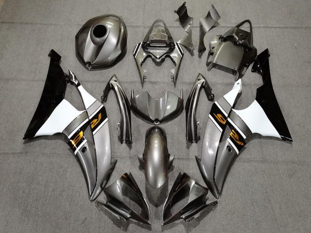 Glänzend Grau & Bronze 2008-2016 Yamaha R6 Motorrad Verkleidung Glänzend Grau & Bronze 2008-2016 Yamaha R6 Motorrad Verkleidung
