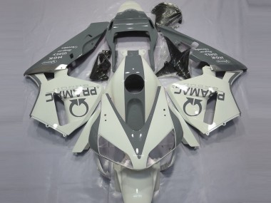Glänzend Weiß & Grau Pramac 2003-2004 Honda CBR600RR Motorrad Verkleidung
