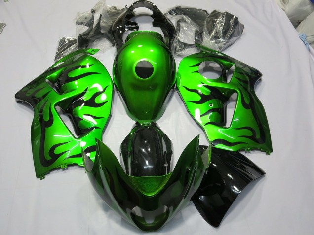 Glänzend Grün 1997-2007 Suzuki GSXR 1300 Motorrad Verkleidung Glänzend Grün 1997-2007 Suzuki GSXR 1300 Motorrad Verkleidung