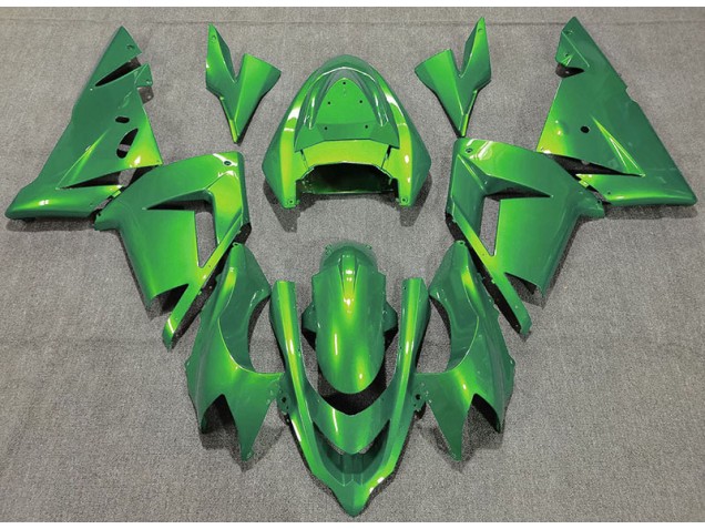 Glänzend Grün 2004-2005 Kawasaki ZX10R Motorrad Verkleidung Glänzend Grün 2004-2005 Kawasaki ZX10R Motorrad Verkleidung