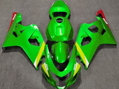 Glänzend Grün 2004-2005 Suzuki GSXR 600-750 Motorrad Verkleidung