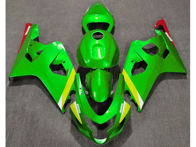 Glänzend Grün 2004-2005 Suzuki GSXR 600-750 Motorrad Verkleidung Glänzend Grün 2004-2005 Suzuki GSXR 600-750 Motorrad Verkleidung