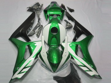 Glänzend Weiß & Grün 2006-2007 Honda CBR1000RR Motorrad Verkleidung