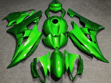Glänzend Grün 2006-2007 Yamaha R6 Motorrad Verkleidung