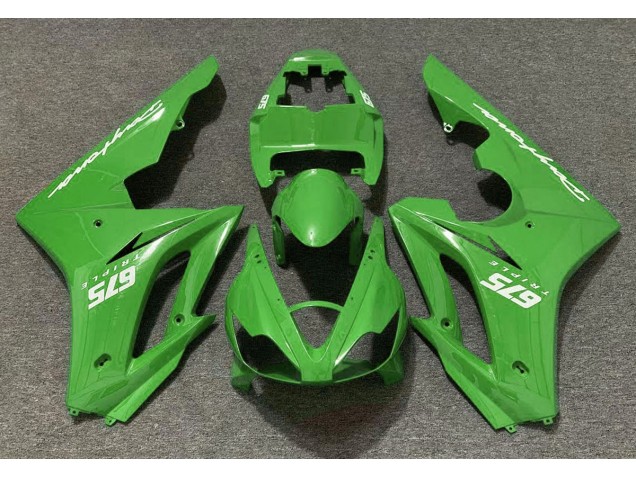 Glänzend Grün 2006-2008 Triumph Daytona 675 Motorrad Verkleidung Glänzend Grün 2006-2008 Triumph Daytona 675 Motorrad Verkleidung