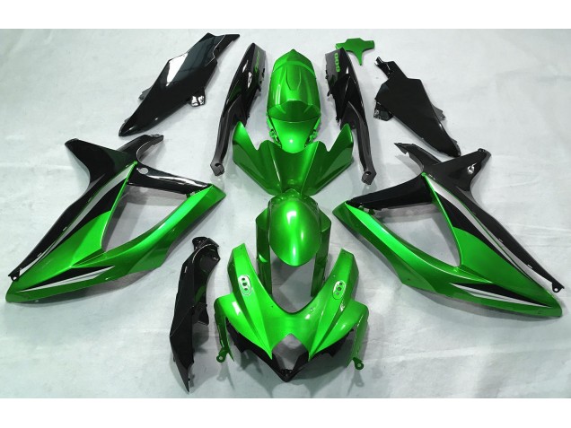 Glänzend Grün 2008-2010 Suzuki GSXR 600-750 Motorrad Verkleidung Glänzend Grün 2008-2010 Suzuki GSXR 600-750 Motorrad Verkleidung
