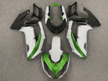 Glänzend Weiß & Grün 2012-2016 Kawasaki Ninja 650R Motorrad Verkleidung