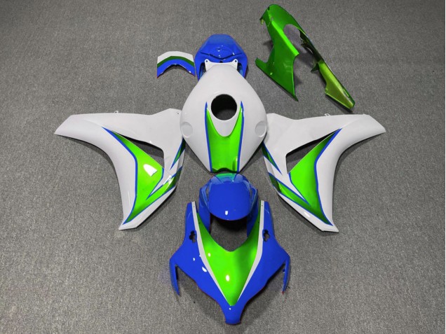 Glänzend Grün & Blau 2008-2011 Honda CBR1000RR Motorrad Verkleidung Glänzend Grün & Blau 2008-2011 Honda CBR1000RR Motorrad Verkleidung