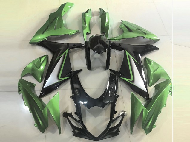 Glänzend Grün Kanten 2011-2024 Suzuki GSXR 600-750 Motorrad Verkleidung Glänzend Grün Kanten 2011-2024 Suzuki GSXR 600-750 Motorrad Verkleidung