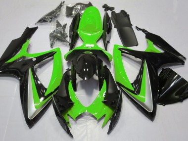Glänzend Grün Ohne Abzeichen 2006-2007 Suzuki GSXR 600-750 Motorrad Verkleidung