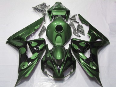 Glänzend Grün & Schwarz 2006-2007 Honda CBR1000RR Motorrad Verkleidung