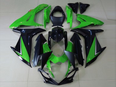 Glänzend Grün & Schwarz 2011-2024 Suzuki GSXR 600-750 Motorrad Verkleidung