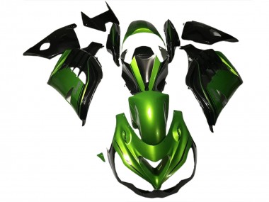 Glänzend Grün & Schwarz 2012-2021 Kawasaki ZX14R Motorrad Verkleidung