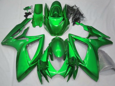 Glänzend Grün Uni 2006-2007 Suzuki GSXR 600-750 Motorrad Verkleidung