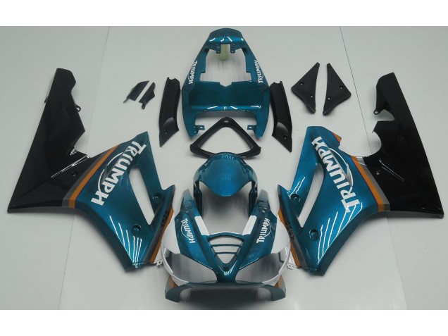 Glänzend Hellblau 2009-2012 Triumph Daytona 675 Motorrad Verkleidung Glänzend Hellblau 2009-2012 Triumph Daytona 675 Motorrad Verkleidung