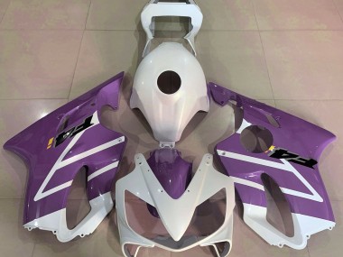 Glänzend Weiß & Lila 2001-2003 Honda CBR600 F4i Motorrad Verkleidung