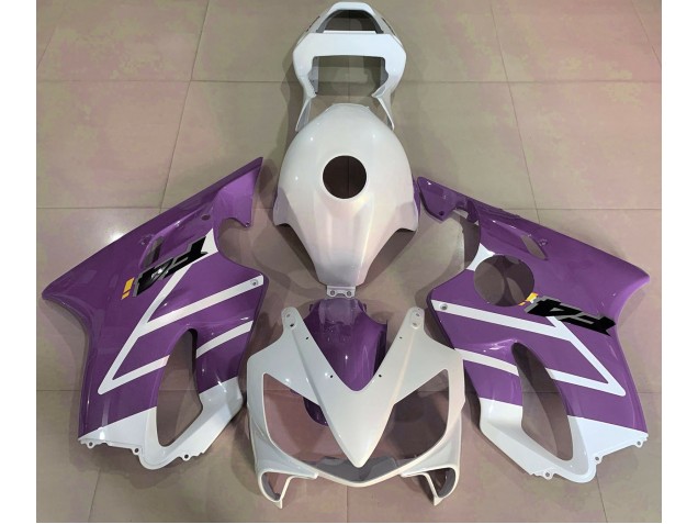 Glänzend Weiß & Lila 2001-2003 Honda CBR600 F4i Motorrad Verkleidung Glänzend Weiß & Lila 2001-2003 Honda CBR600 F4i Motorrad Verkleidung