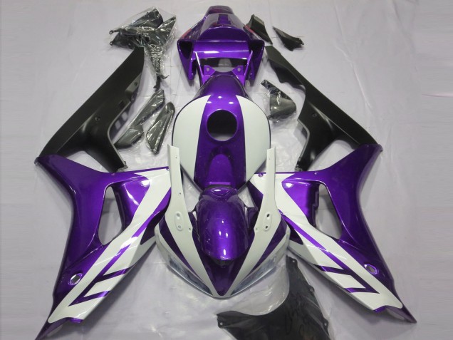 Glänzend Weiß & Lila 2006-2007 Honda CBR1000RR Motorrad Verkleidung Glänzend Weiß & Lila 2006-2007 Honda CBR1000RR Motorrad Verkleidung
