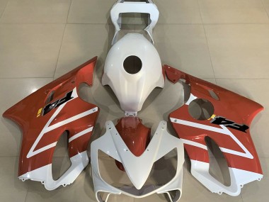 Glänzend Weiß & Orange 2001-2003 Honda CBR600 F4i Motorrad Verkleidung