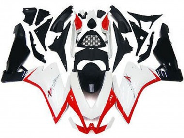 Glänzend Weiß & Rot 2010-2015 Aprilia RSV4 1000 Motorrad Verkleidung