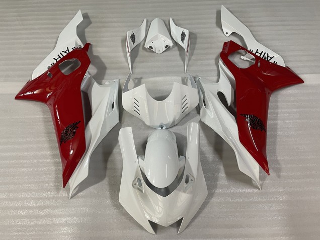 Glänzend Weiß & Rot J AIR 2017-2021 Yamaha R6 Motorrad Verkleidung Glänzend Weiß & Rot J AIR 2017-2021 Yamaha R6 Motorrad Verkleidung