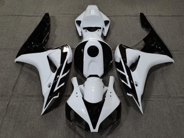 Glänzend Weiß & Schwarz 2006-2007 Honda CBR1000RR Motorrad Verkleidung