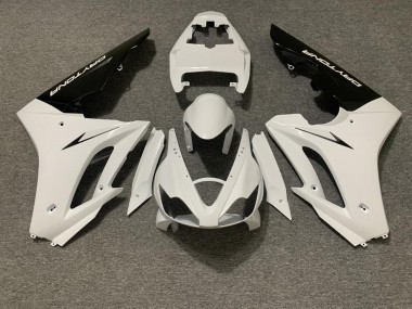 Glänzend Weiß & Schwarz 2006-2008 Triumph Daytona 675 Motorrad Verkleidung