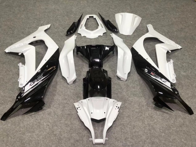 Glänzend Weiß / Schwarz 2011-2015 Kawasaki ZX10R Motorrad Verkleidung Glänzend Weiß / Schwarz 2011-2015 Kawasaki ZX10R Motorrad Verkleidung