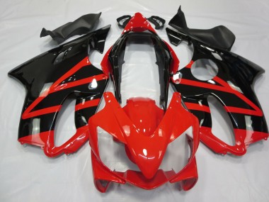 Glänzend Schwarz & Rot 2004-2007 Honda CBR600 F4i Motorrad Verkleidung