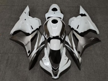 Glänzend Weiß & Silber 2009-2012 Honda CBR600RR Motorrad Verkleidung