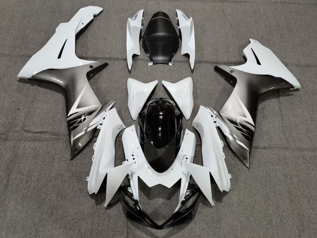 Glänzend Weiß & Silber Stil 2011-2024 Suzuki GSXR 600-750 Motorrad Verkleidung Glänzend Weiß & Silber Stil 2011-2024 Suzuki GSXR 600-750 Motorrad Verkleidung