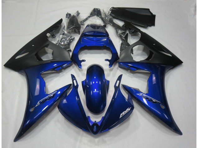 Glänzend Tiefes Blau 2005 Yamaha R6 Motorrad Verkleidung Glänzend Tiefes Blau 2005 Yamaha R6 Motorrad Verkleidung