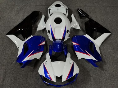 Glänzend Weiß & Tiefes Blau 2013-2023 Honda CBR600RR Motorrad Verkleidung