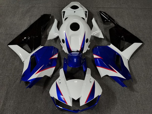 Glänzend Weiß & Tiefes Blau 2013-2023 Honda CBR600RR Motorrad Verkleidung Glänzend Weiß & Tiefes Blau 2013-2023 Honda CBR600RR Motorrad Verkleidung
