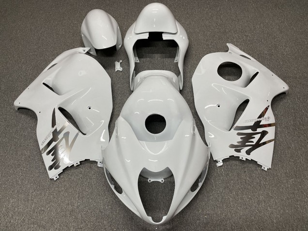 Glänzend Weißes Design 1997-2007 Suzuki GSXR 1300 Motorrad Verkleidung Glänzend Weißes Design 1997-2007 Suzuki GSXR 1300 Motorrad Verkleidung