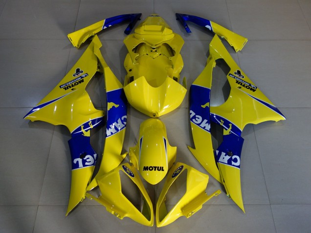 Glänzendes Gelb Camel 2008-2016 Yamaha R6 Motorrad Verkleidung Glänzendes Gelb Camel 2008-2016 Yamaha R6 Motorrad Verkleidung