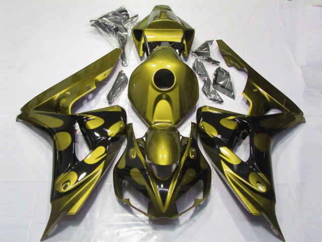 Glänzendes Gelb & Schwarz 2006-2007 Honda CBR1000RR Motorrad Verkleidung Glänzendes Gelb & Schwarz 2006-2007 Honda CBR1000RR Motorrad Verkleidung