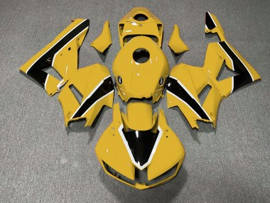 Glänzendes Gelb & Schwarz 2013-2023 Honda CBR600RR Motorrad Verkleidung