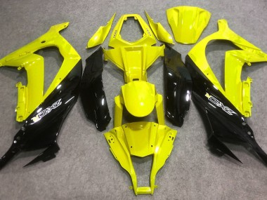 Glänzendes Gelb & Schwarz 2016-2019 Kawasaki ZX10R Motorrad Verkleidung