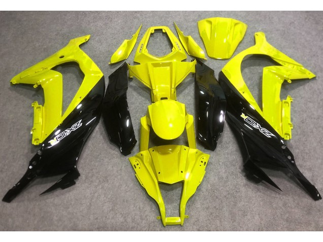 Glänzendes Gelb & Schwarz 2016-2019 Kawasaki ZX10R Motorrad Verkleidung Glänzendes Gelb & Schwarz 2016-2019 Kawasaki ZX10R Motorrad Verkleidung