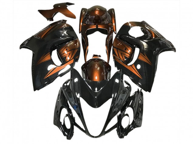 Glänzendes Schwarz & Dunkelorange 2008-2020 Suzuki GSXR 1300 Motorrad Verkleidung Glänzendes Schwarz & Dunkelorange 2008-2020 Suzuki GSXR 1300 Motorrad Verkleidung