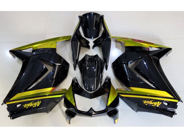 Glänzendes Schwarz & Gelb 2008-2012 Kawasaki Ninja 250 Motorrad Verkleidung Glänzendes Schwarz & Gelb 2008-2012 Kawasaki Ninja 250 Motorrad Verkleidung