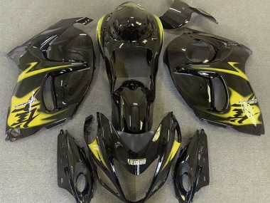 Glänzendes Schwarz & Gelb 2008-2020 Suzuki GSXR 1300 Motorrad Verkleidung