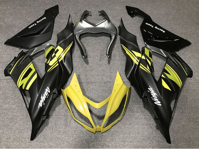 Glänzendes Schwarz & Gelb 2013-2018 Kawasaki ZX6R Motorrad Verkleidung Glänzendes Schwarz & Gelb 2013-2018 Kawasaki ZX6R Motorrad Verkleidung