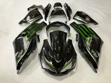Glänzendes Schwarz & Schleimgrün 2012-2021 Kawasaki ZX14R Motorrad Verkleidung
